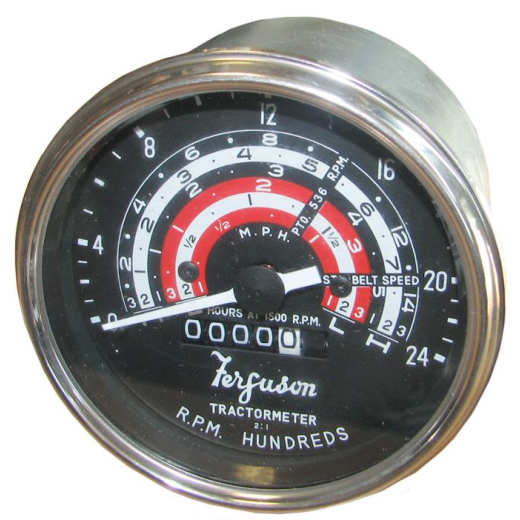 Rev Counter Clock 35 4 Cylinder MPH